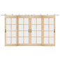 vidaXL Kit fixation porte coulissante 200 cm Acier inoxydable Argenté
