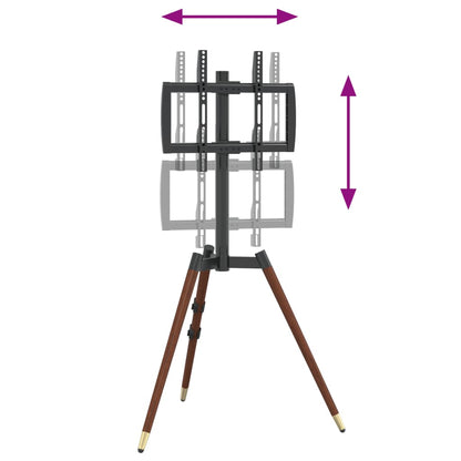 vidaXL Support TV à trépied pour écran 37-65" max VESA 400x400mm 40 kg