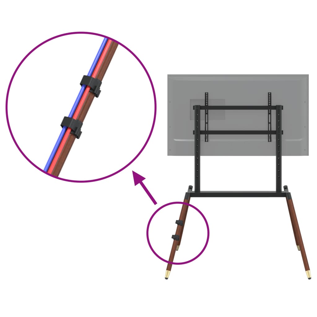 vidaXL Support TV chevalet pour écran 37-86 pouces max VESA 400x600 mm