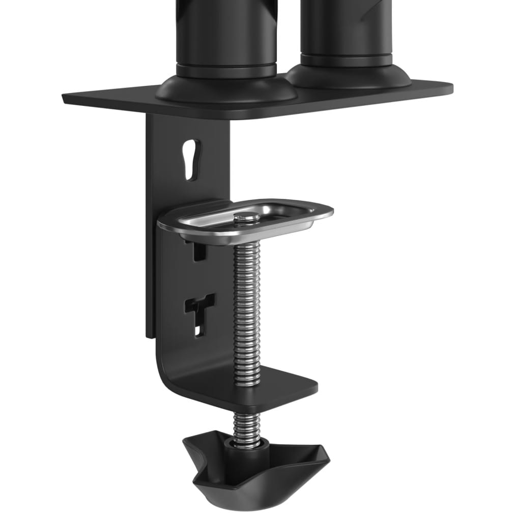 vidaXL Bras pour moniteur double 27 pouces max VESA 75/100 mm 20 kg