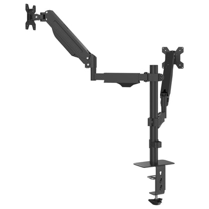 vidaXL Bras pour moniteur double 27 pouces max VESA 75/100 mm 20 kg