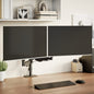 vidaXL Bras pour moniteur double 27 pouces max VESA 75/100 mm 20 kg