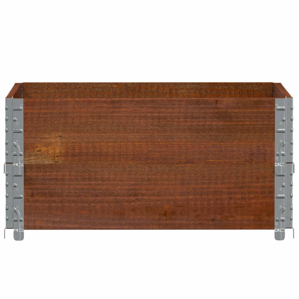 vidaXL Jardinière marron 80x60 cm bois massif de pin