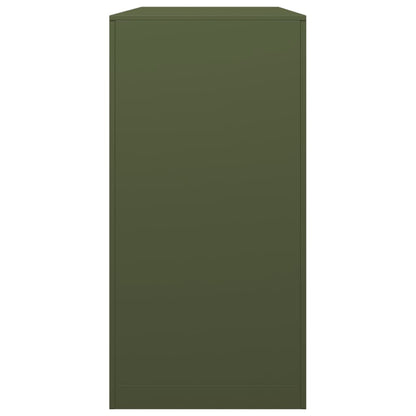 vidaXL Portant de bois de chauffage vert 100x40x80 cm acier