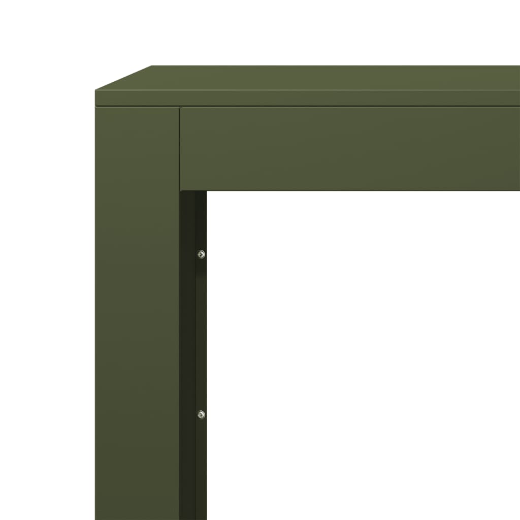 vidaXL Portant de bois de chauffage vert 100x40x60 cm acier