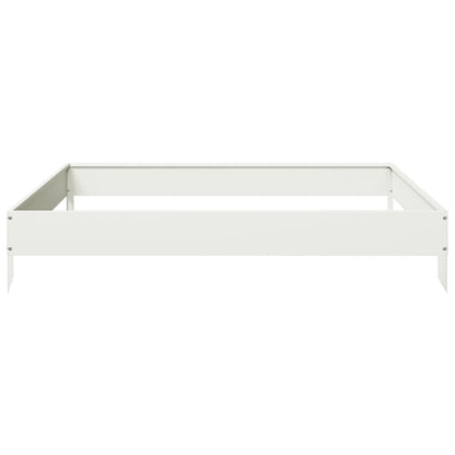 vidaXL Lit surélevé de jardin blanc 100x100x18,5 cm acier