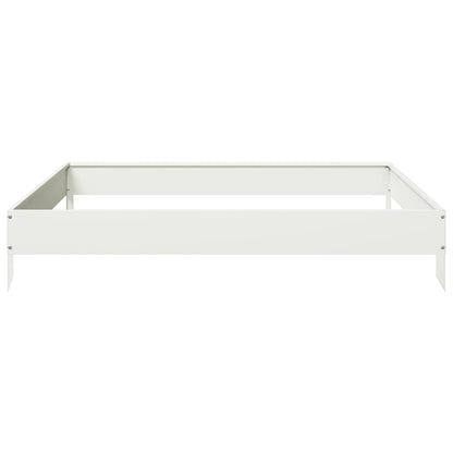 vidaXL Lit surélevé de jardin blanc 100x100x18,5 cm acier