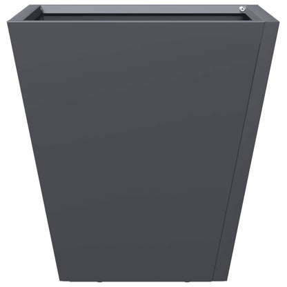vidaXL Jardinière anthracite 30x30x30 cm acier