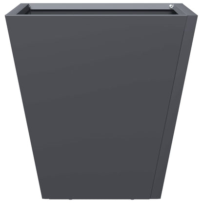 vidaXL Jardinière anthracite 30x30x30 cm acier