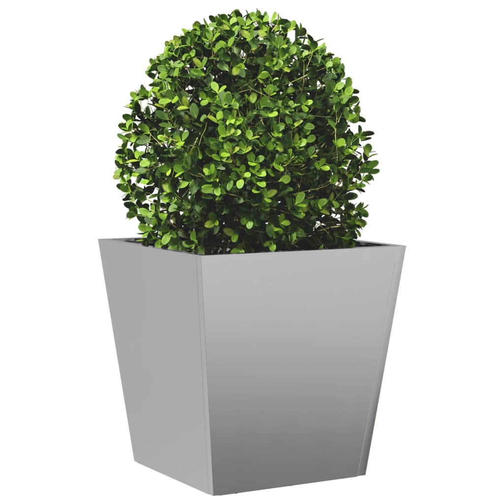 vidaXL Jardinière 40x40x40 cm acier inoxydable