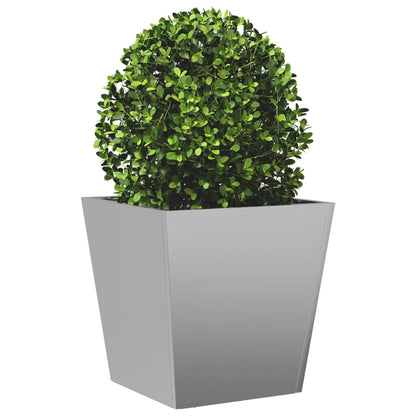 vidaXL Jardinière 40x40x40 cm acier inoxydable