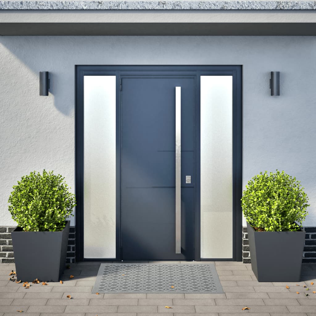 vidaXL Jardinières 2 pcs anthracite 50x50x50 cm acier