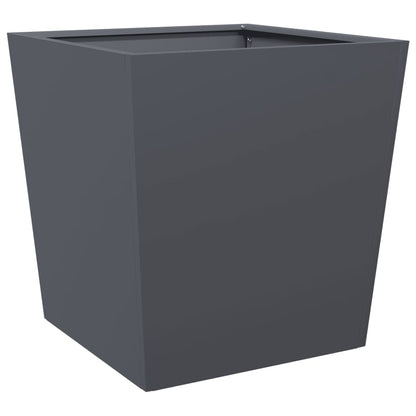 vidaXL Jardinières 2 pcs anthracite 50x50x50 cm acier