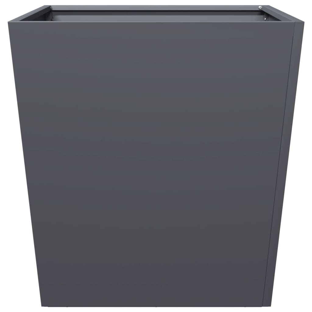 vidaXL Jardinières 2 pcs anthracite 50x50x50 cm acier