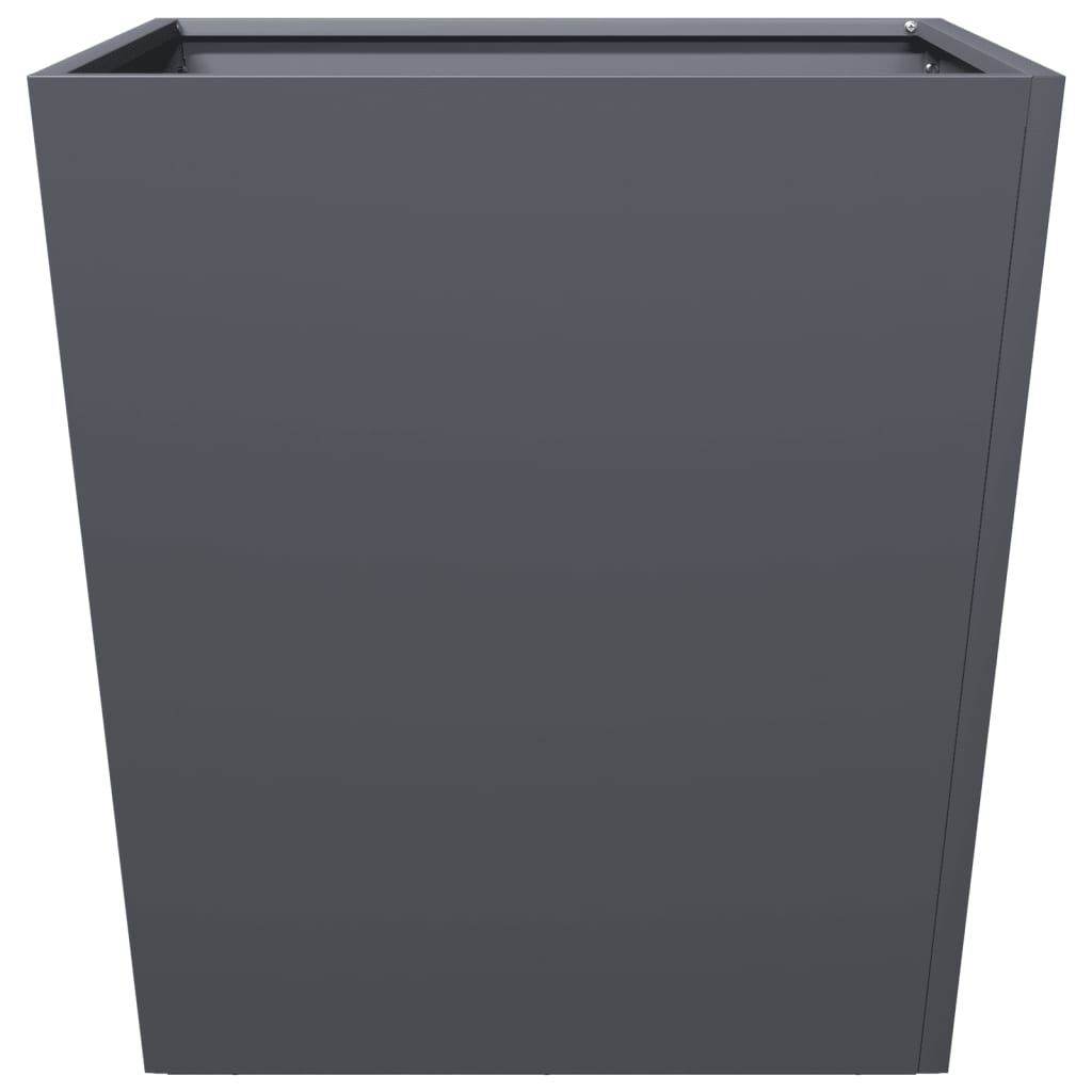 vidaXL Jardinières 2 pcs anthracite 50x50x50 cm acier