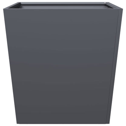 vidaXL Jardinières 2 pcs anthracite 50x50x50 cm acier