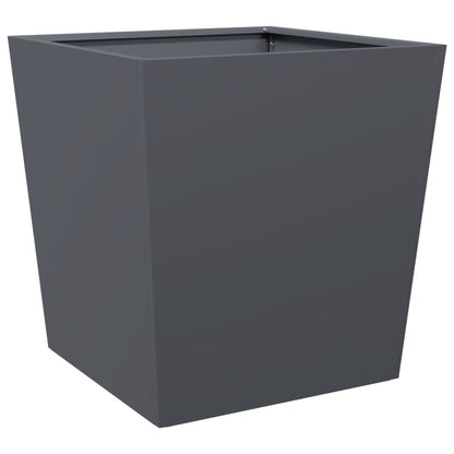 vidaXL Jardinières 2 pcs anthracite 50x50x50 cm acier