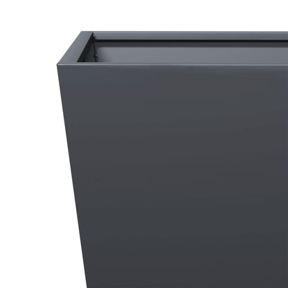 vidaXL Jardinières 2 pcs anthracite 50x50x50 cm acier