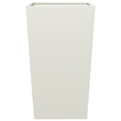 vidaXL Jardinières 2 pcs blanc 45x45x75 cm acier
