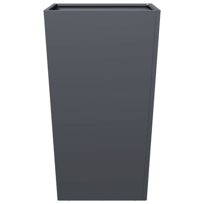 vidaXL Jardinière anthracite 45x45x75 cm acier