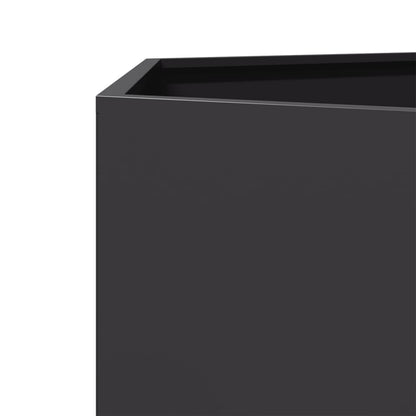 vidaXL Jardinières 2 pcs noir hexagone 46x40x45 cm acier