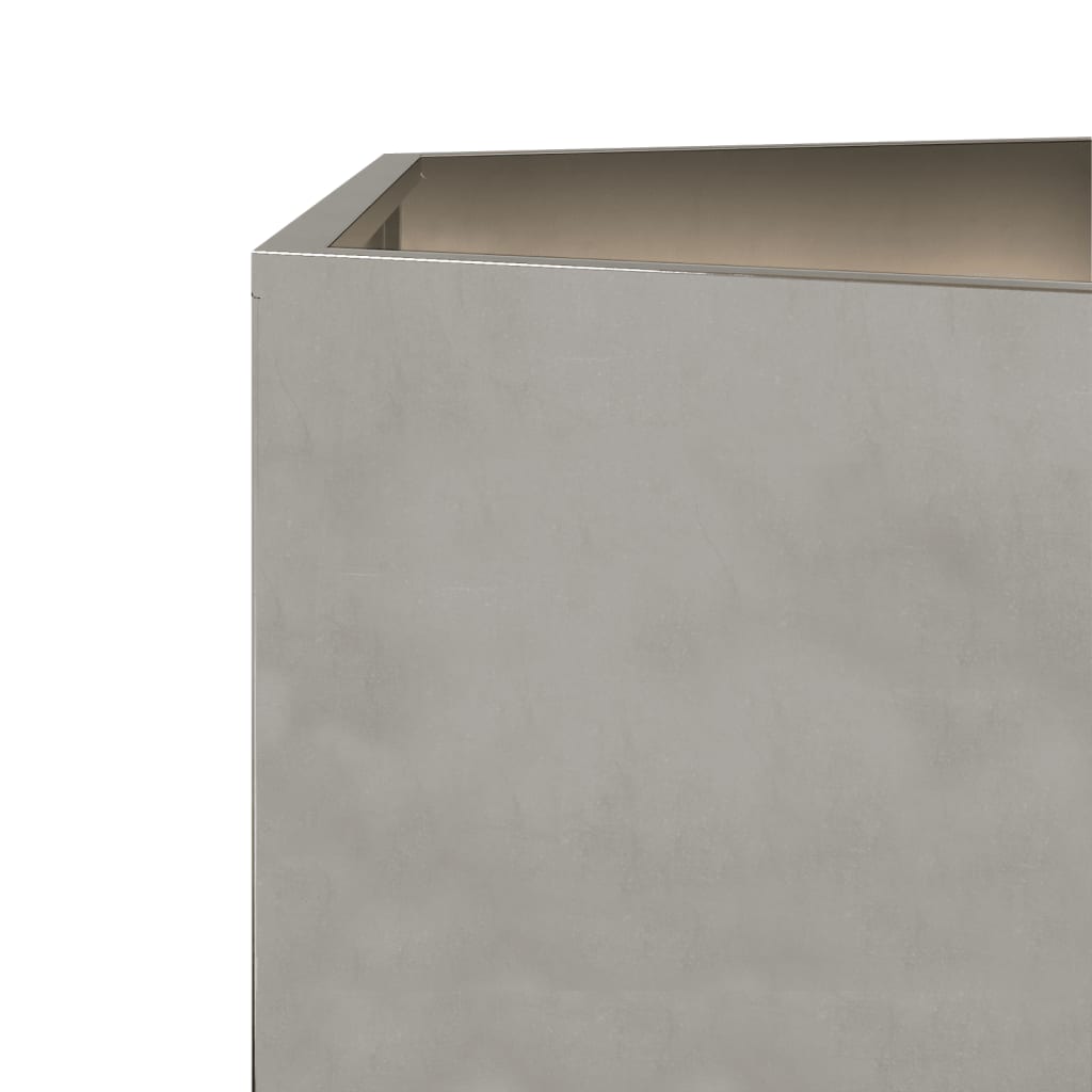 vidaXL Jardinières 2 pcs hexagone 46x40x45 cm acier inoxydable