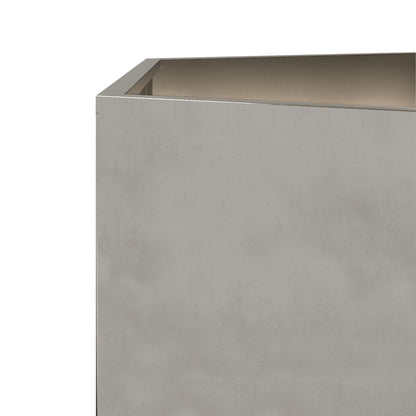 vidaXL Jardinières 2 pcs hexagone 46x40x45 cm acier inoxydable