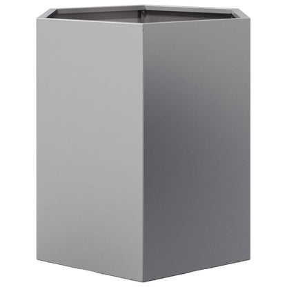 vidaXL Jardinières 2 pcs hexagone 46x40x45 cm acier galvanisé