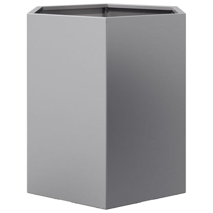 vidaXL Jardinières 2 pcs hexagone 46x40x45 cm acier galvanisé