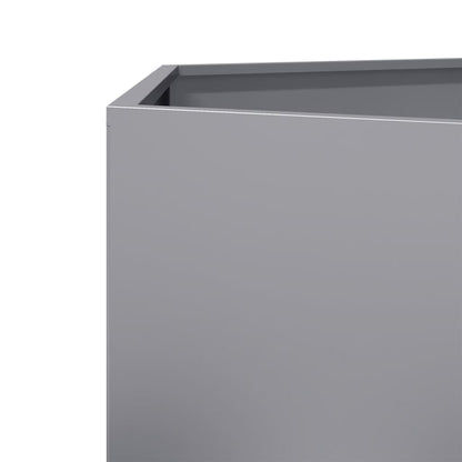 vidaXL Jardinière hexagone 138x120x45 cm acier galvanisé
