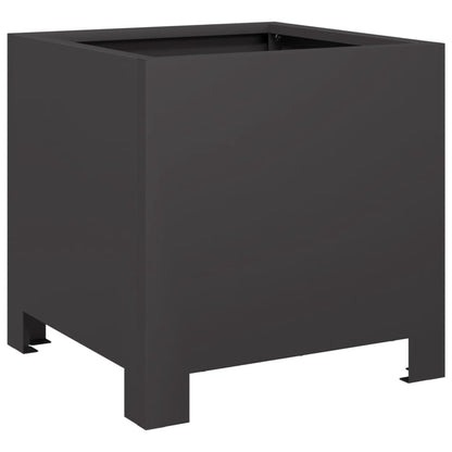 vidaXL Jardinières 2 pcs noir 30x30x30 cm acier