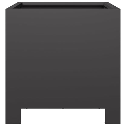 vidaXL Jardinières 2 pcs noir 30x30x30 cm acier