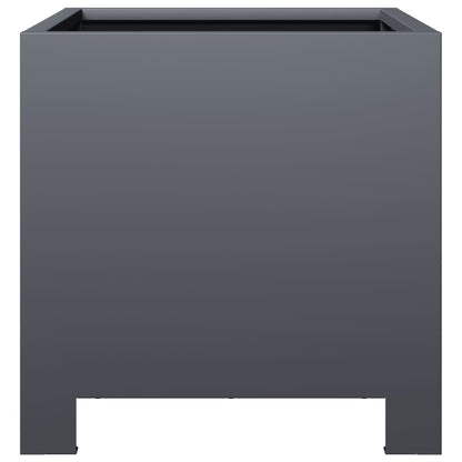 vidaXL Jardinière anthracite 30x30x30 cm acier