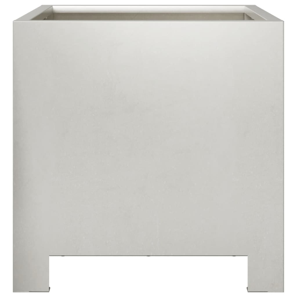 vidaXL Jardinières 2 pcs 30x30x30 cm acier inoxydable