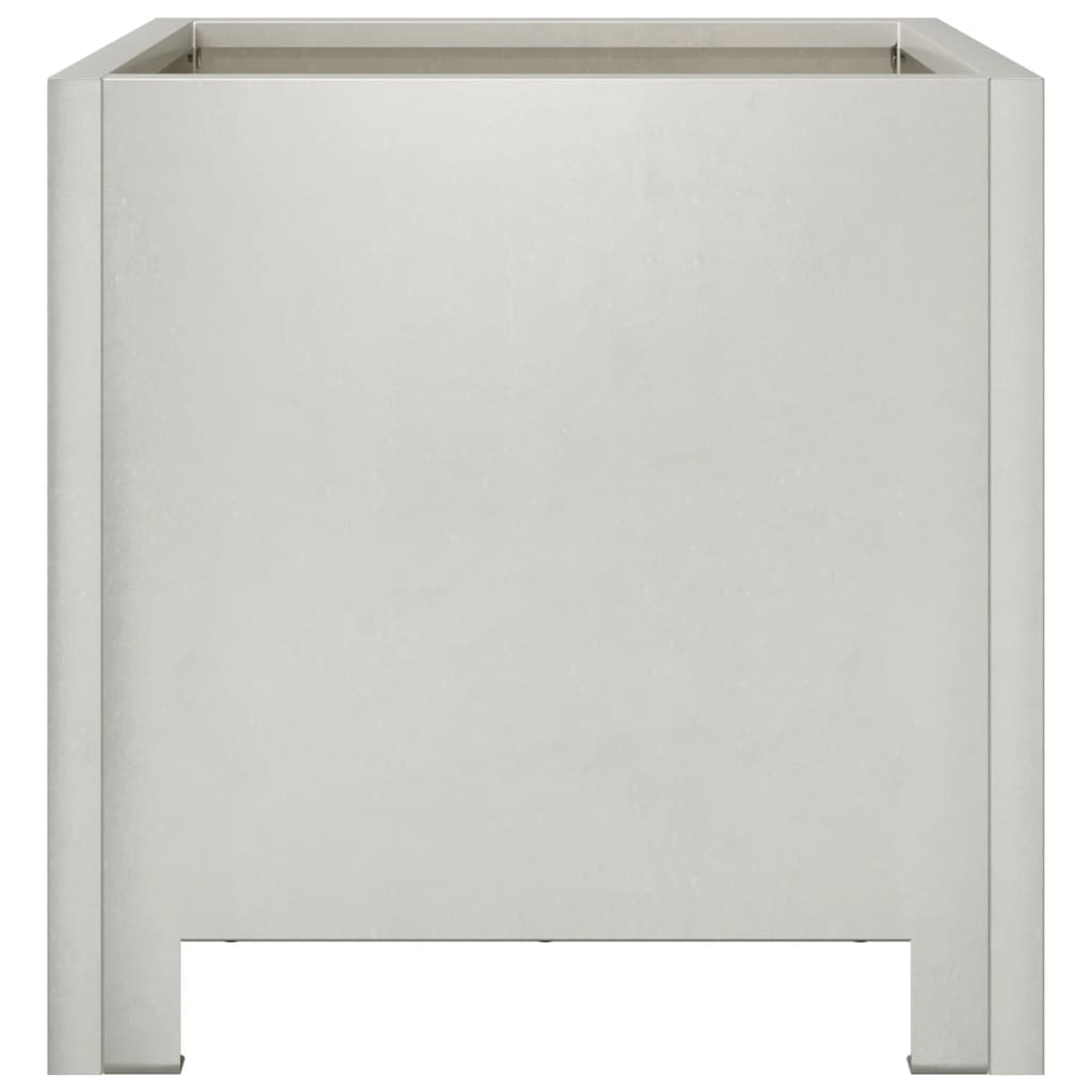 vidaXL Jardinières 2 pcs 30x30x30 cm acier inoxydable