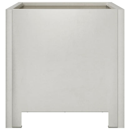 vidaXL Jardinières 2 pcs 30x30x30 cm acier inoxydable