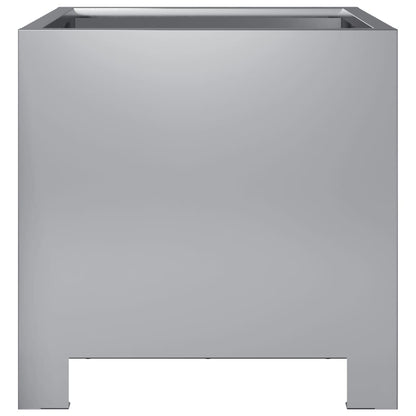 vidaXL Jardinières 2 pcs 30x30x30 cm acier galvanisé