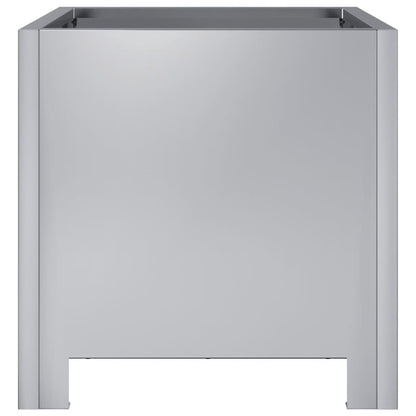 vidaXL Jardinières 2 pcs 30x30x30 cm acier galvanisé