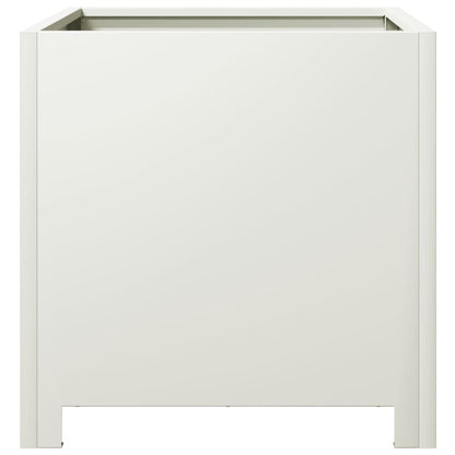 vidaXL Jardinière blanc 40x40x40 cm acier