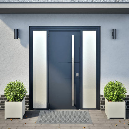 vidaXL Jardinières 2 pcs blanc 40x40x40 cm acier