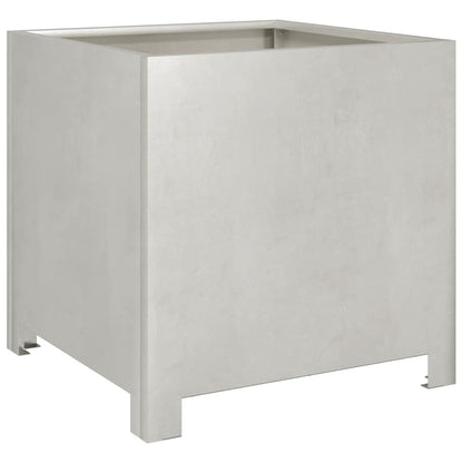 vidaXL Jardinière 40x40x40 cm acier inoxydable