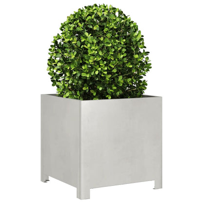 vidaXL Jardinière 40x40x40 cm acier inoxydable