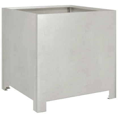 vidaXL Jardinière 40x40x40 cm acier inoxydable
