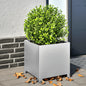 vidaXL Jardinières 2 pcs 40x40x40 cm acier galvanisé
