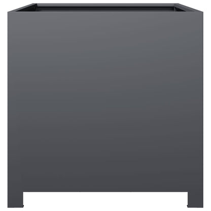 vidaXL Jardinière anthracite 50x50x50 cm acier