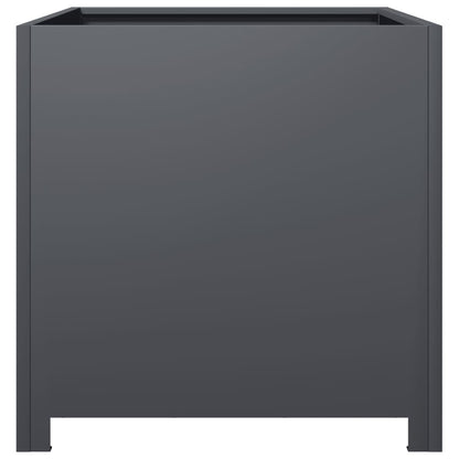vidaXL Jardinière anthracite 50x50x50 cm acier