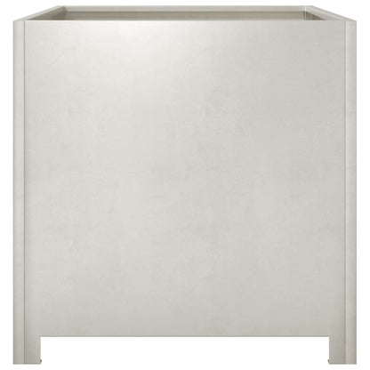 vidaXL Jardinière 50x50x50 cm acier inoxydable