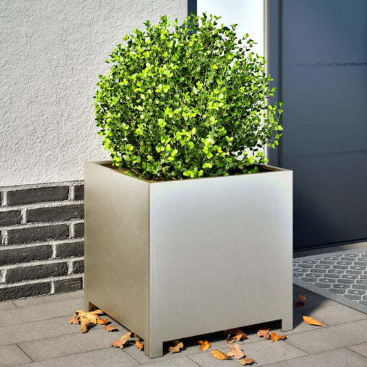 vidaXL Jardinière 50x50x50 cm acier inoxydable