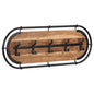 vidaXL Porte-manteau mural avec 5 crochets bois massif d'acacia