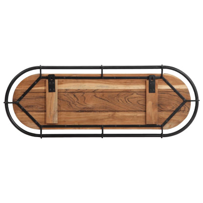 vidaXL Porte-manteau mural avec 5 crochets bois massif d'acacia